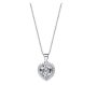Cde 925 Sterling Silver Birthstone Heart Necklace With Swarovski Crystals - Diamond