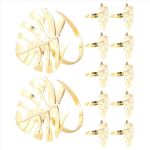 Wedding Decor Palm Leaf Napkin Ring Tropical Holder