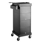 Trolley 4 Drawers Lockable Black