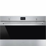 Smeg 90CM Classic Stainless Steel And Black Eclipse Oven SF9390X1SA