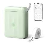 NB524 - - D110_M - Portable Bluetooth Label Printer Incl Free Label Roll 12X40MM Green