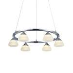 Harper LED Metal Pendant Light Chrome