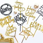 10PCS Happy Birthday Acrylic Cake Toppers - Perfect For Birthday Party & Cake Decorations No Batteries Required
