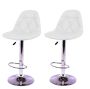 Bar Stools / Kitchen Counter Chairs - Two Pack - White Colour