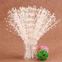 50/100PCS White Artificial Pearl Wedding Bouquet Faux Pearl Chain Diy Pearl Bouquet Vase Decorative Pearls Flowers Bouquet Spring Summer Decor Wedding Table Decorations Room