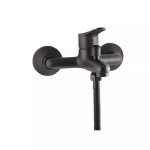 Quartz Black Bath Mixer With Hand Shower