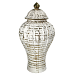 Ginger Jar Beige With Gold 19X32CM