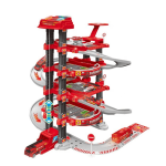 78-PIECE Fire Garage Toy Playset With Motorized Elevator & Play Mat