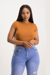 Mbali High-neck Bodysuit - Glazed Ginger - L