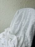 White Crochet Throw