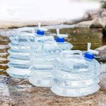 Multi-functional Folding Water Storage Barrel: Thickening Press Type Large Capacity Water Bucket With Tap - Perfect For Outdoor