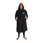Hooded Beach Poncho - Black