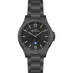 Ben Sherman Mens Black-tone Watch With Textured Black Dial