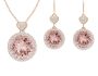 Beth Jewellery Set- Vintage Rose Crystal Rose