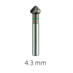 Alpen Hss Eco Countersink 4.3 Mm C Shape ALP22900043