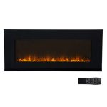 Fireplace Decorative Flat Glass Indoor With Diamonds 1800W 220-240V