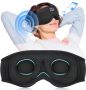 Lc-dolida Sleep Mask With Bluetooth Headphones Bluetooth Sleep Mask Sleep Headphones 3D Eye Mask For Sleeping Mask Music Sleeping Headphones For Side