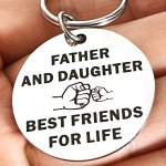 1PC Dad Gifts Best Dad Keychain Gifts For Father Birthday Christmas Birthday Gifts For Father From Daughter - Father And Daughte