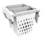 Pull Out Laundry Bin 600MM Base White 80 Litre