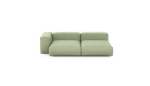 Two Module Chaise Sofa - Linen - Olive - 241CM X 136CM