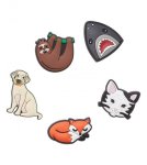 Crocs Jibbitz Animal 5 Pack Plugs In Neutral - Neutral Onesize