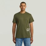 G-star Raw Mens Sprayed GT R T-Shirt Shadow Olive - Shadow Oilve 2XL