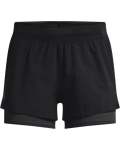 Women's Ua Iso-chill Run 2-IN-1 Shorts - BLACK-001 Md