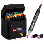 Deli Finenolo Sketch Marker 40 Colours W Carry Bag