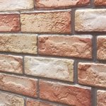 10-PIECE Set 3D Plastic Wall Stickers Rustic Red Brick Pattern Self-adhesive Wallpaper Easy Peel & Stick Anti-collision Washable