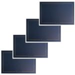 Classic Nordic Style Pu Leather Placemats Set Of 4