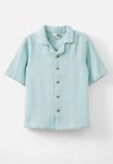 Cotton On Cabana Short Sleeve Shirt - Barber Blue texture