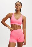 Cotton On Seamless Pocket Shortie Short - Washed Neon Pink