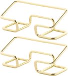1 Compartments Steel Brass Card Holder