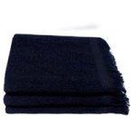 Recycled Ocean& 39 S Yarn Fringe Towels 380GSM 33X050CMS Navy 3 Pack