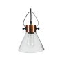 Pendant Lighting Industrial Look Range Antique Copper And Glass