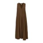 Chocolate A-line Maxi Dress