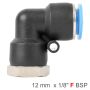 Aircraft Pu Hose Fitting Elbow 12MM-1/8 F