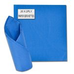 Serviettes - Napkins - Blue - 2 Ply - 33CM - 20 Pack - 3 Pack
