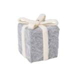 Giftbox Polyfoam And Polyester 12X12X13CM Felt Finish Grey