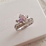 N2044-CRI102882 - Personalized 925 Sterling Silver Crown Tiara Ring