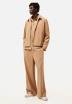 Loose Fit Twill Joggers - Light Brown