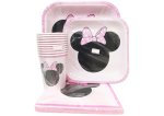 Minnie Mouse Paperplate Set Pink 40PC