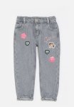 Guess Grey Denim H.w. Pants W patch - Soft Charcoal Wash