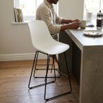 Commercial Bar Stool With Pp Seat