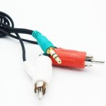 Stereo Audio Rca Splitter Cable 3.5MM Male To Rca