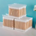 400 100 Count Double-tipped Cotton Swabs - Unscented Hypoallergenic Ear & Makeup Cleaner Multipurpose & Disposable Cotton Swabs