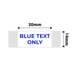 NB641 - - D11 D101 D110 H1S - 14X30MM - 195 White Blue Text Only Labels