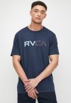 RVCA Split Path Short Sleeve Red Stitch - Moody Blue