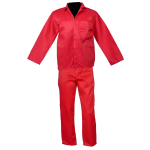 Red Conti Suit 2 Piece Poly Cotton - Red 44
