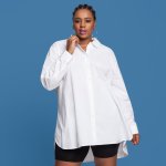 Plus Size Joy & Ash Boyfriend Over Sized Shirt - White